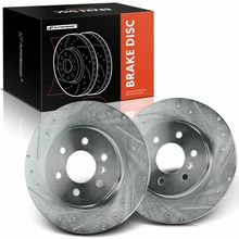 2 Pcs Rear Drilled Brake Rotors for 2006-2007 Saturn Relay