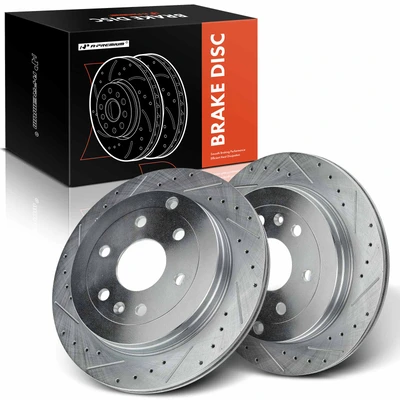 Rear Drilled Brake Rotors