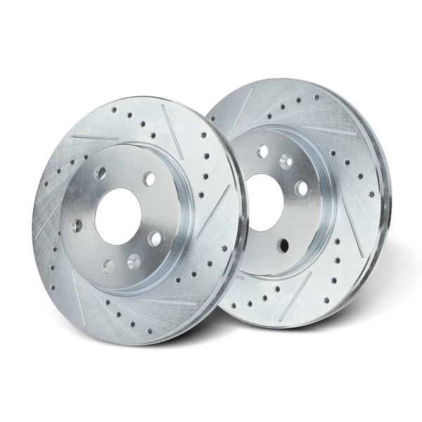 Front Drilled Disc Brake Rotors for Chevrolet Malibu 13-16 Buick Regal 11-17