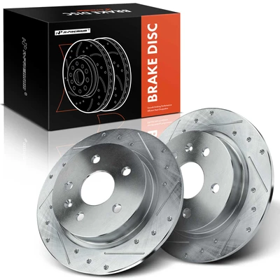Rear Drilled Brake Rotors