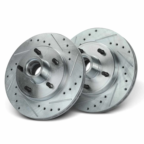 Front Drilled Brake Rotors for Chevrolet Camaro 1982-1992 GMC Pontiac