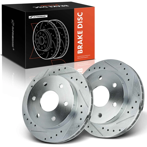 Front Drilled Brake Rotors for Cadillac Escalade Chevy Tahoe GMC Yukon