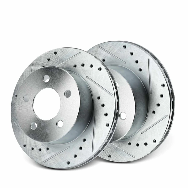 Front Drilled Brake Rotors for Jeep Cherokee 1990-1999 Wrangler Comanche 280mm
