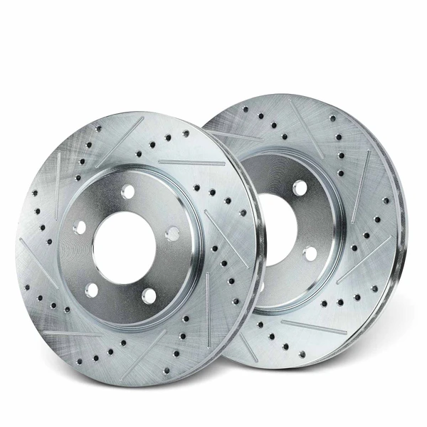 Front Drilled Brake Rotors for Chrysler Town & Country Dodge Grand Caravan