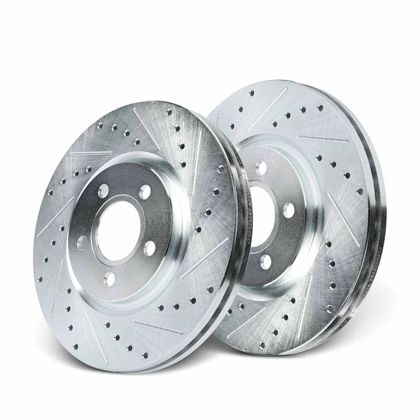 Front Drilled Brake Rotors for Chrysler PT Cruiser 2003-2009 Dodge Neon 2003-2005