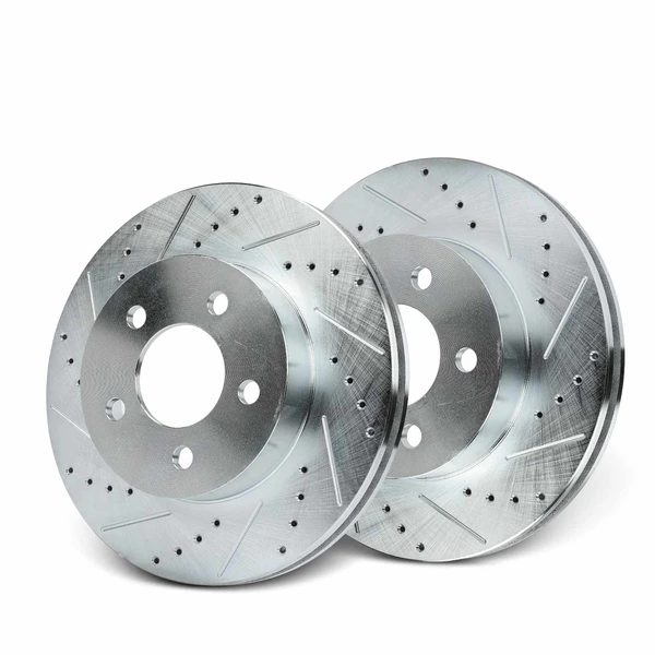 Front Drilled Brake Rotors for Jeep Liberty 2002-2007 L4 2.4L L4 2.8L V6 3.7L