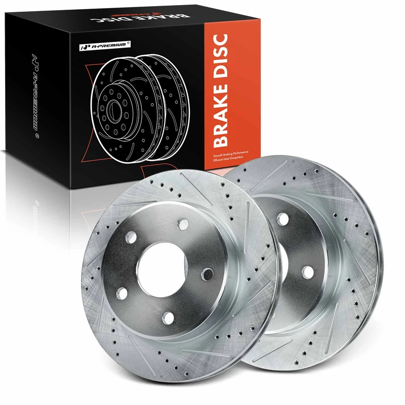 Front Drilled Brake Rotors for Dodge Dakota 2005-2010 Mitsubishi Raider Ram