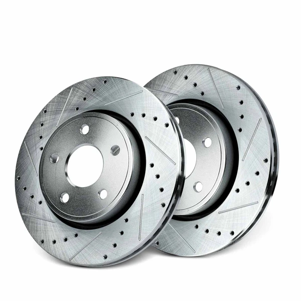 Front Drilled Brake Rotors for Jeep Commander 2006-2010 Grand Cherokee 2005-2010