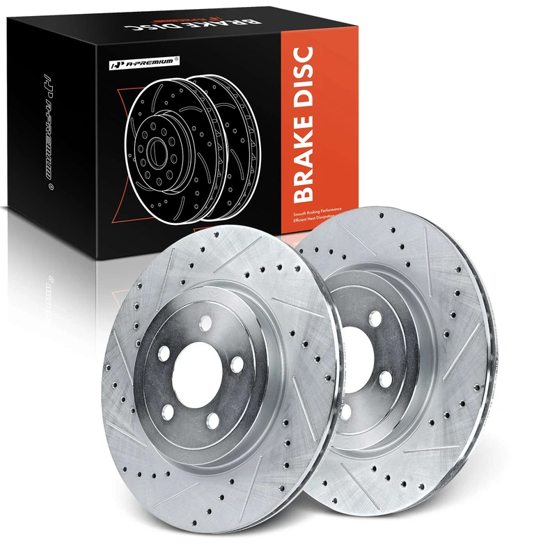 Front Drilled Brake Rotors for 2011 Dodge Challenger