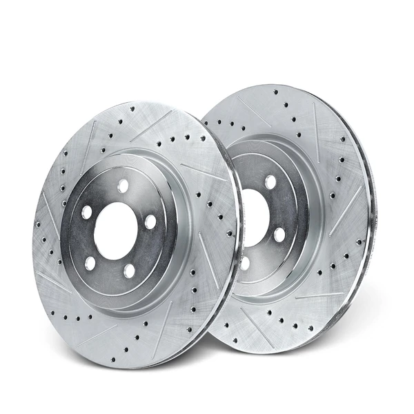 Front Drilled Brake Rotors for Dodge Challenger 09-22 Charger Magnum Chrysler 300