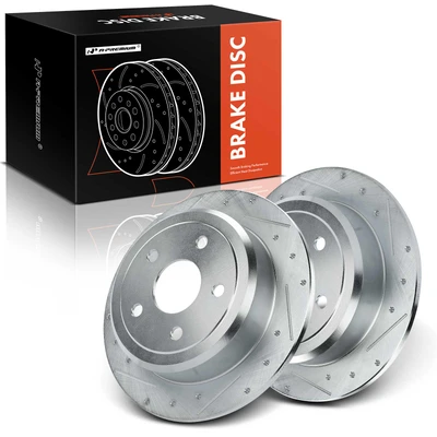 Rear Drilled Brake Rotors