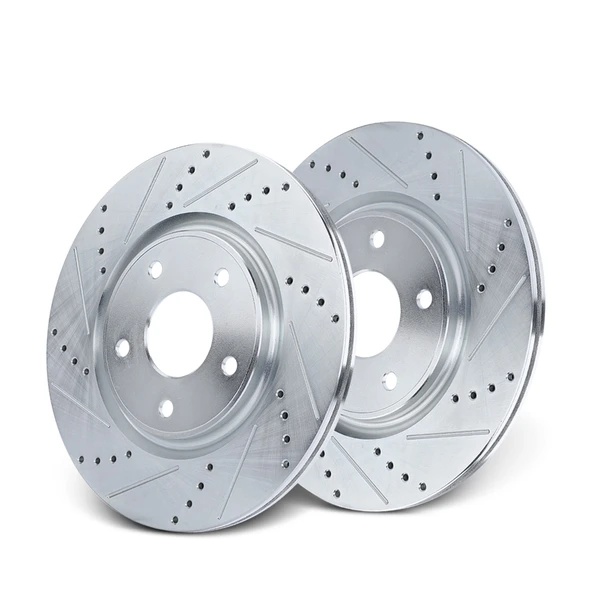 Front Drilled Brake Rotors for Chrysler Town & Country 08-16 Journey VW