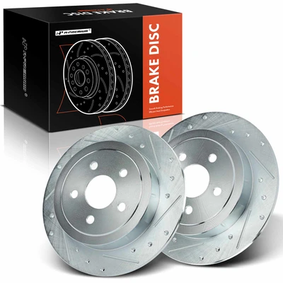 Rear Drilled Brake Rotors