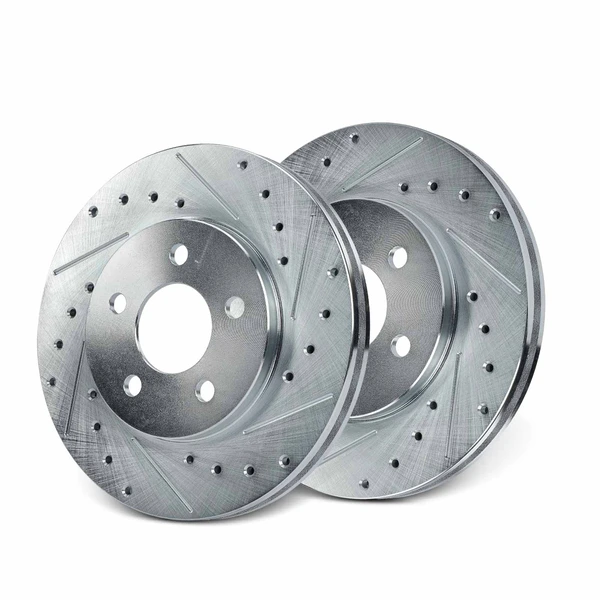 Front Drilled Brake Rotors for Chrysler Town & Country Caravan Dodge