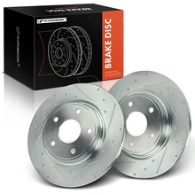 2 Pcs Rear Drilled Brake Rotors