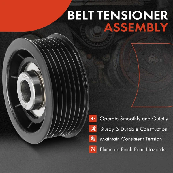 Accessory Belt Idler Pulley for Mitsubishi Montero 2001-2006 V6 3.8L