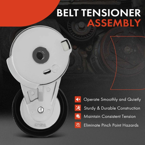 Belt Tensioner with Pulley for Kia Soul 2010-2011 L4 1.6L Serpentine Automatic