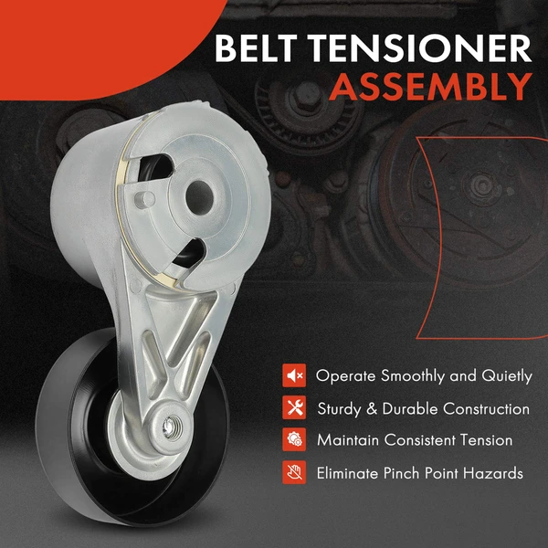 Belt Tensioner with Pulley for GMC Yukon S15 Chevrolet Tahoe S10 K2500 Oldsmobile