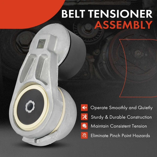 Belt Tensioner with Pulley for Dodge Ram 2500 2007-2010 Ram 4500 Ram 5500