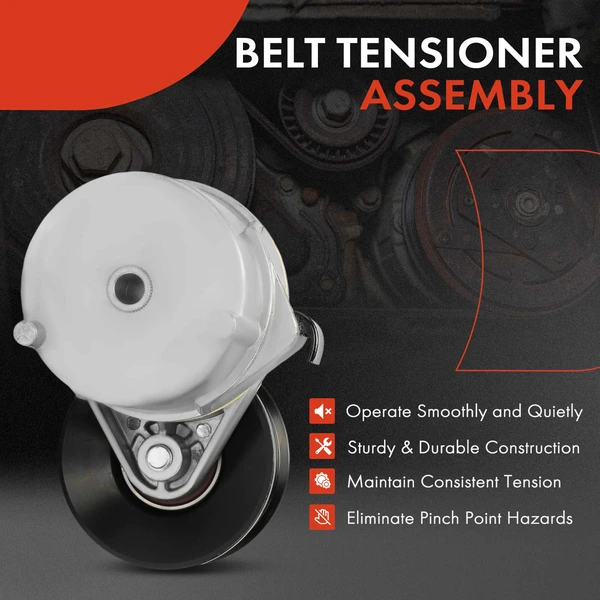 Belt Tensioner with Pulley for Ford E-150 2003 E-250 F-150 F-150 Heritage 4.2L
