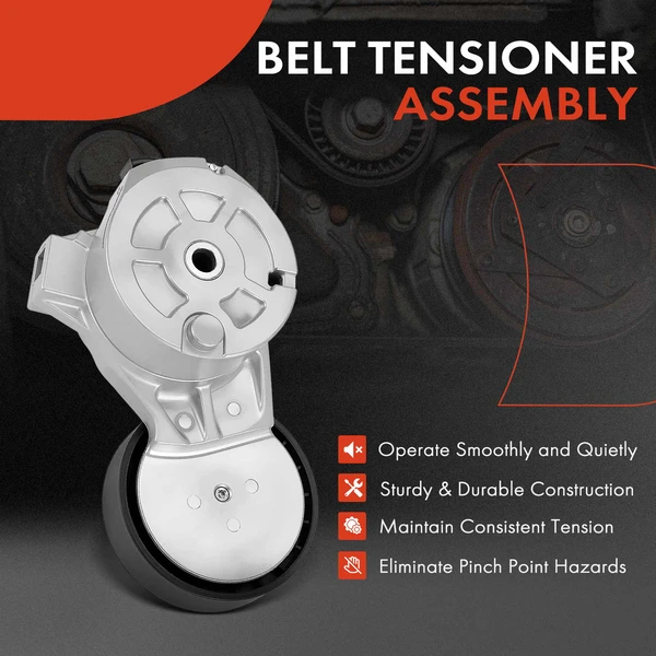 Belt Tensioner with Pulley for Saab 9-3 1999-2003 9-5 1999-2009 900 9000 1998