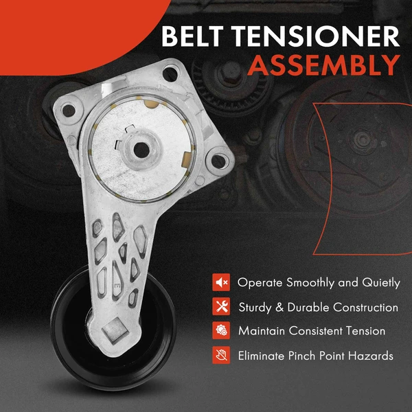 Belt Tensioner with Pulley for Ford F-150 F-250 F-350 Super Duty E-150 Econoline
