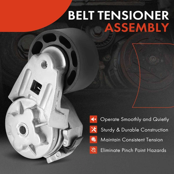 Belt Tensioner with Pulley for Freightliner FLD112 IC Corporation Peterbilt 379
