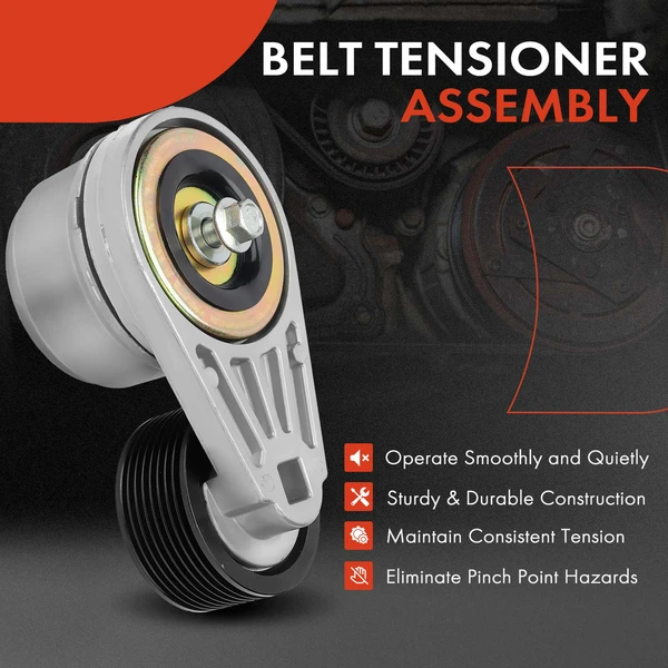 Belt Tensioner with Pulley for Ford F650 F750 Freightliner Blue Bird El Dorado