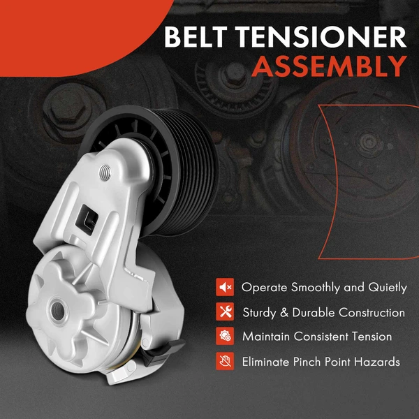 Belt Tensioner with Pulley for Volvo VN 1999 VNL VNM 2000-2002 L6 14.0L DIESEL