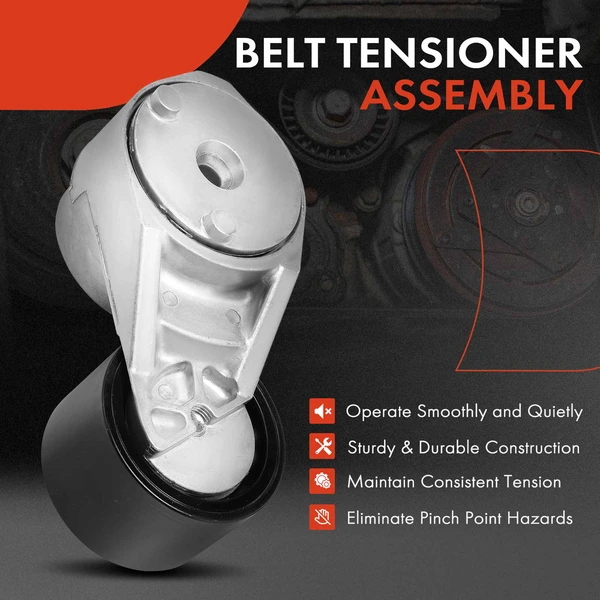 Belt Tensioner with Pulley for Volvo VAH VHD VNL VNM Mack CHU GU7 GU8 L6 12.8L