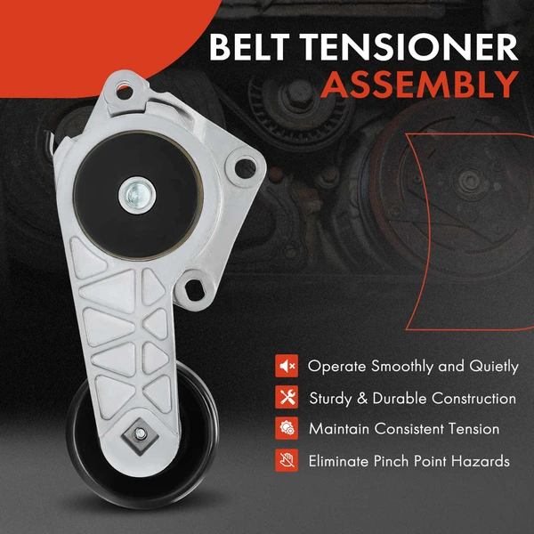 Belt Tensioner with Pulley for F-150 F-250 Super Duty F-350 E-350 Super Duty