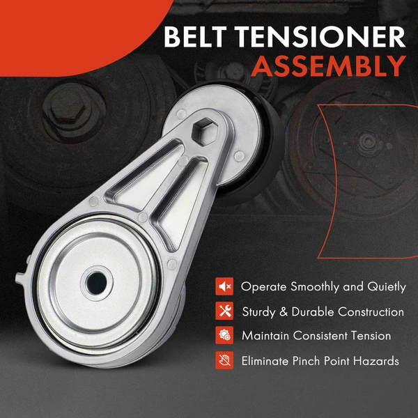 Belt Tensioner with Pulley for Smart Fortwo 2008-2015 L3 1.0L