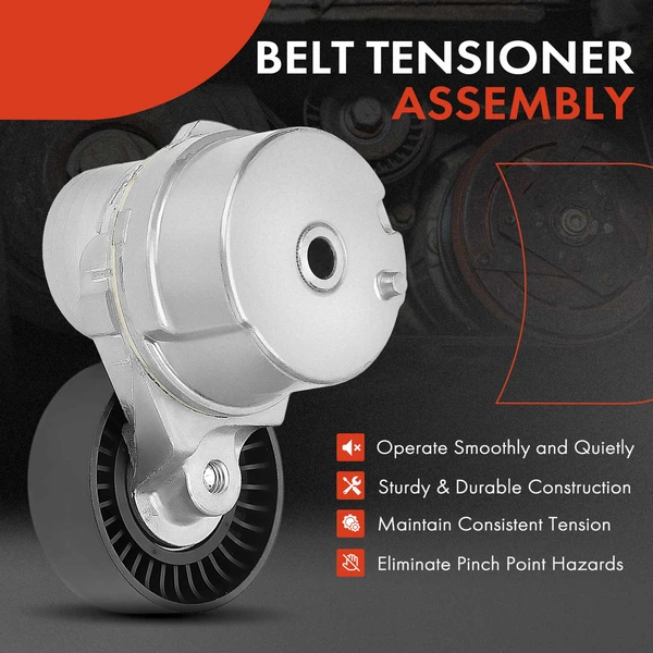 Belt Tensioner with Pulley for Ford F-150 2011-2022 Mustang 2011-2017 V8 5.0L