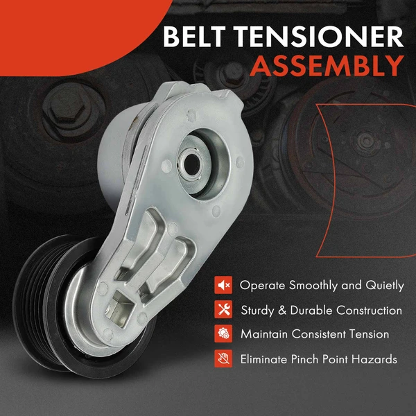 Belt Tensioner with Pulley for Jeep Cherokee 14-21 Chrysler 200 Pacifica Voyager