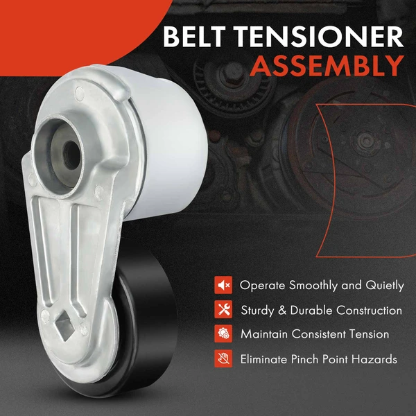 Belt Tensioner with Pulley for Chevy Malibu Cadillac CT6 Buick Encore GMC Trax