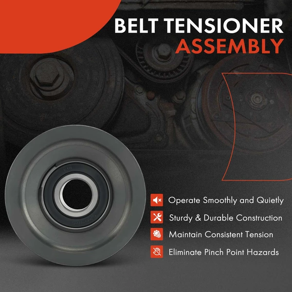 Accessory Belt Idler Pulley for Volvo VAH VHD VNM Mack LR600 MRU Anthem Diesel