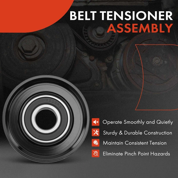 Drive Belt Tensioner Pulley for Chevy Silverado 2500 HD GMC Sierra 3500 Hummer