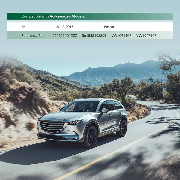 2 Pcs Driver & Passenger Chrome Bumper Molding Fog Light Trim for Volkswagen Passat