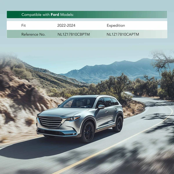 2 Pcs Rear Driver & Passenger Outer Primed Bumper Extension for Ford Expedition 2022-2024