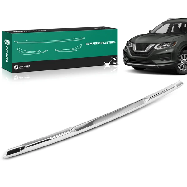 Rear Chrome & Plastic Bumper Cover Molding for Nissan Rogue 2017-2020