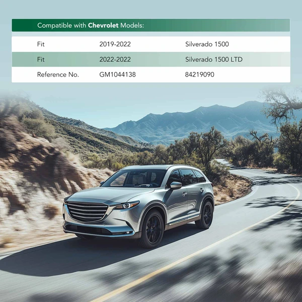 Front Upper Plastic Bumper Cover Molding for Chevrolet Silverado 1500 2019-2022