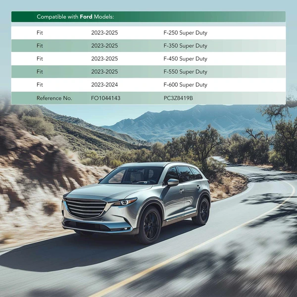 Front Center Bumper Cover Molding for Ford F-250 F-350 F-450 F-550 Super Duty