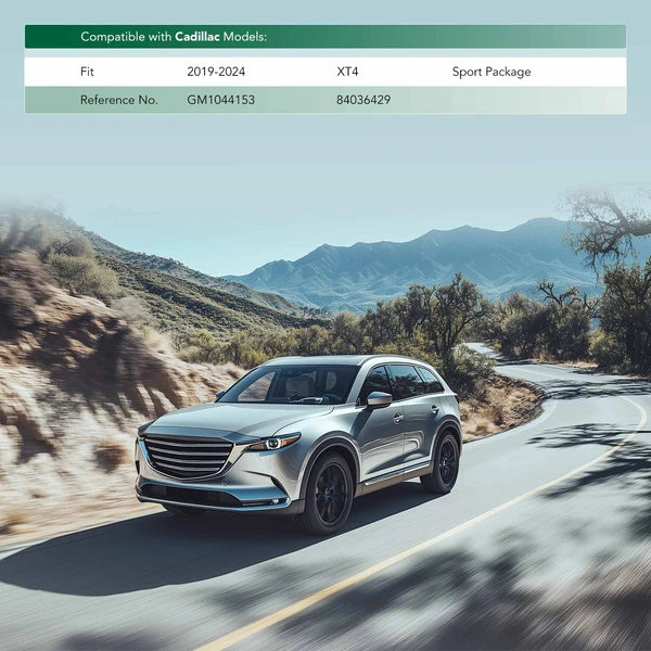 Front Lower Bumper Fascia Skid Plate for Cadillac XT4 2019-2024