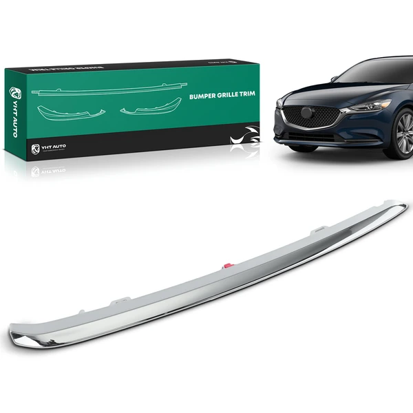 Front Driver Lower Chrome Bumper Cover Trim for Mazda 6 2018-2021