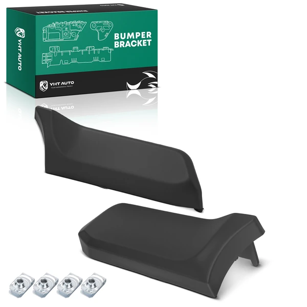 2 Pcs Rear Driver & Passenger Inner Bumper Valance with Dual Exhaust for Ram 1500 2019-2021