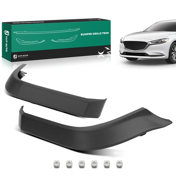 2 Pcs Rear Driver & Passenger Outer Bumper Trim for 2019-2024 Ram 1500