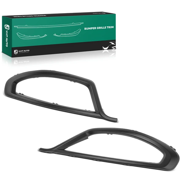 2 Pcs Front Driver & Passenger Fog Light Trim for Jeep Cherokee Trailhawk KL 2019-2023