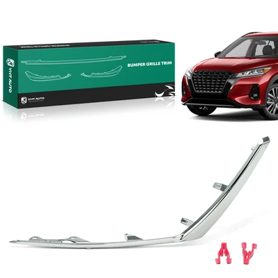 Front Driver Chrome Bumper Cover Grille Molding