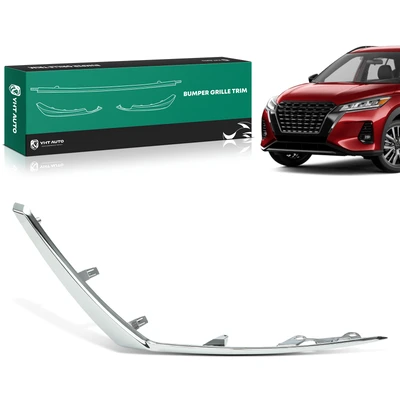 Front Passenger Chrome Bumper Cover Grille Molding