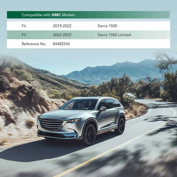 Front Lower Plastic Bumper Fascia Skid Plate for GMC Sierra 1500 SLT 2019-2022